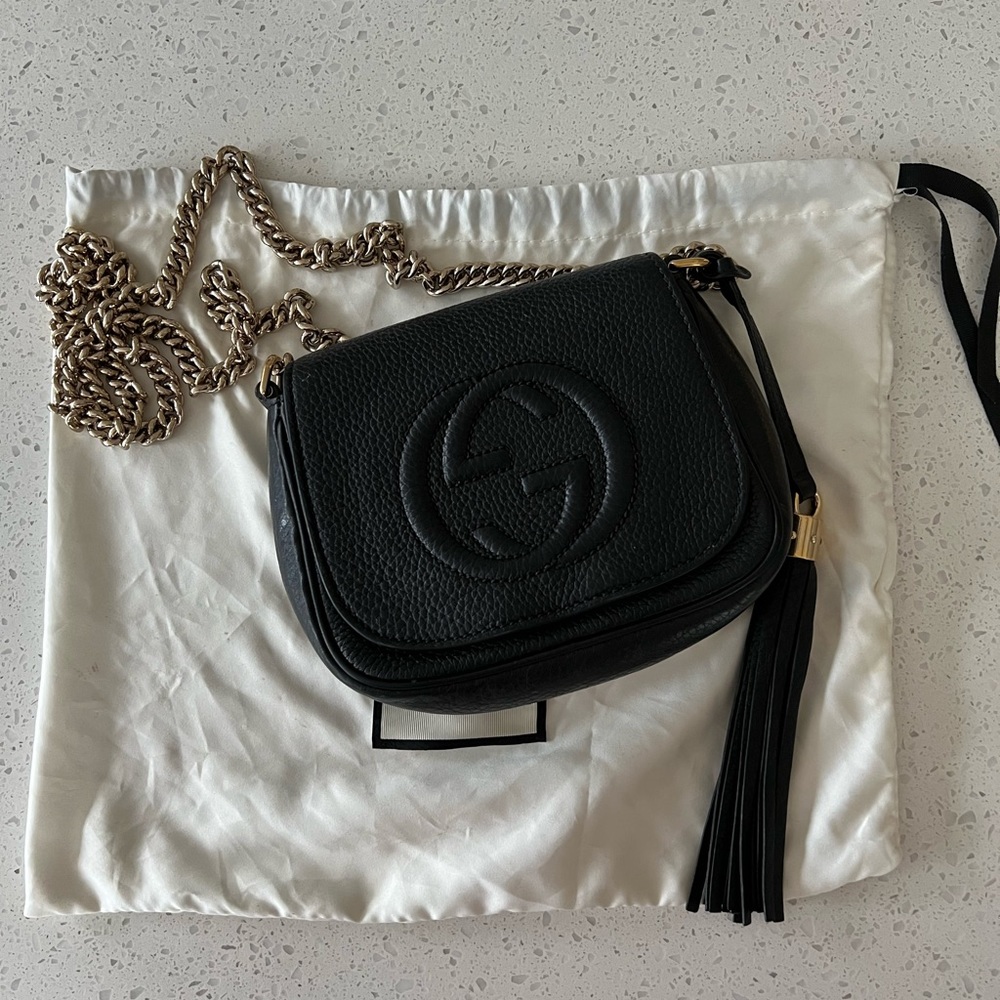 Gucci metal strap crossbody